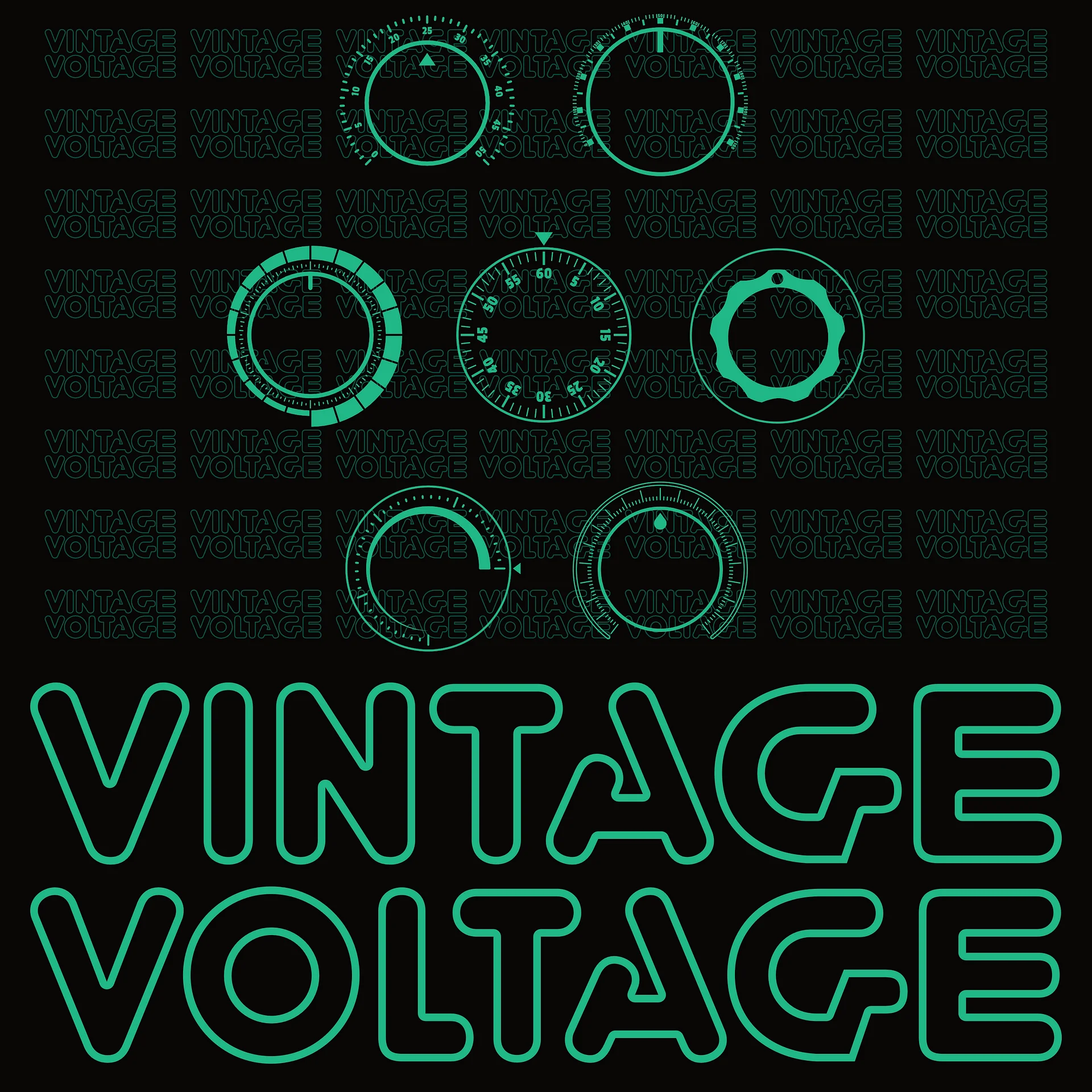 Synthesis Controls Sweatshirt - (7 Modular Synth Dials) BIOLUM product image (6)