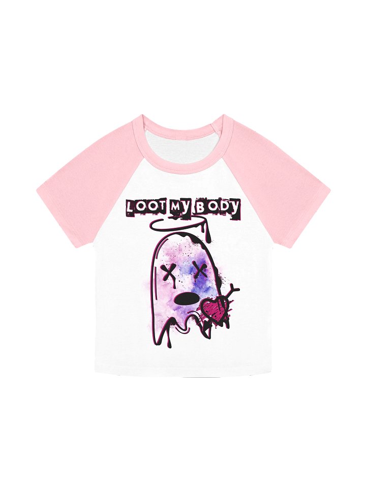 Loot My Body Raglan Crop product image (1)