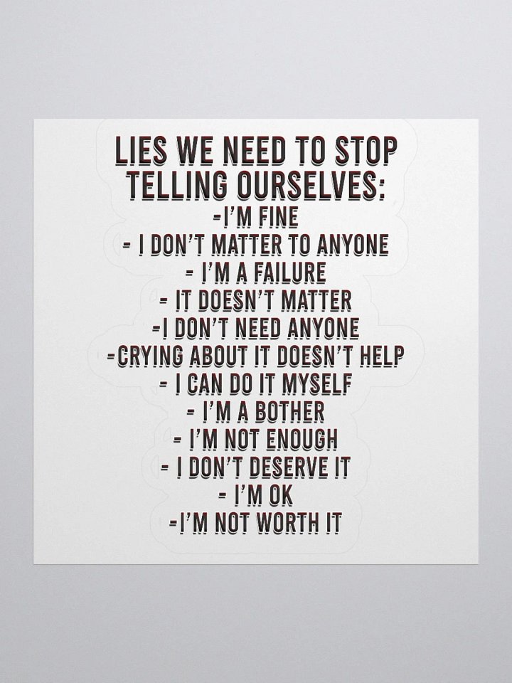Positivity Lies - Sticker product image (7)