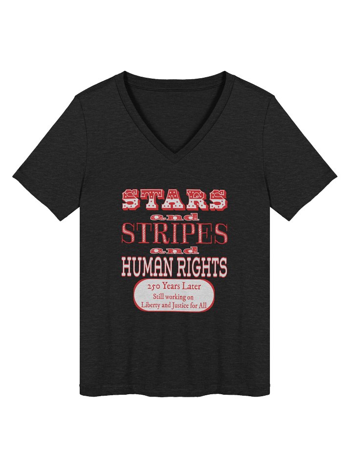 Stars and Stripes and Human Rights Women's V-Neck product image (1)