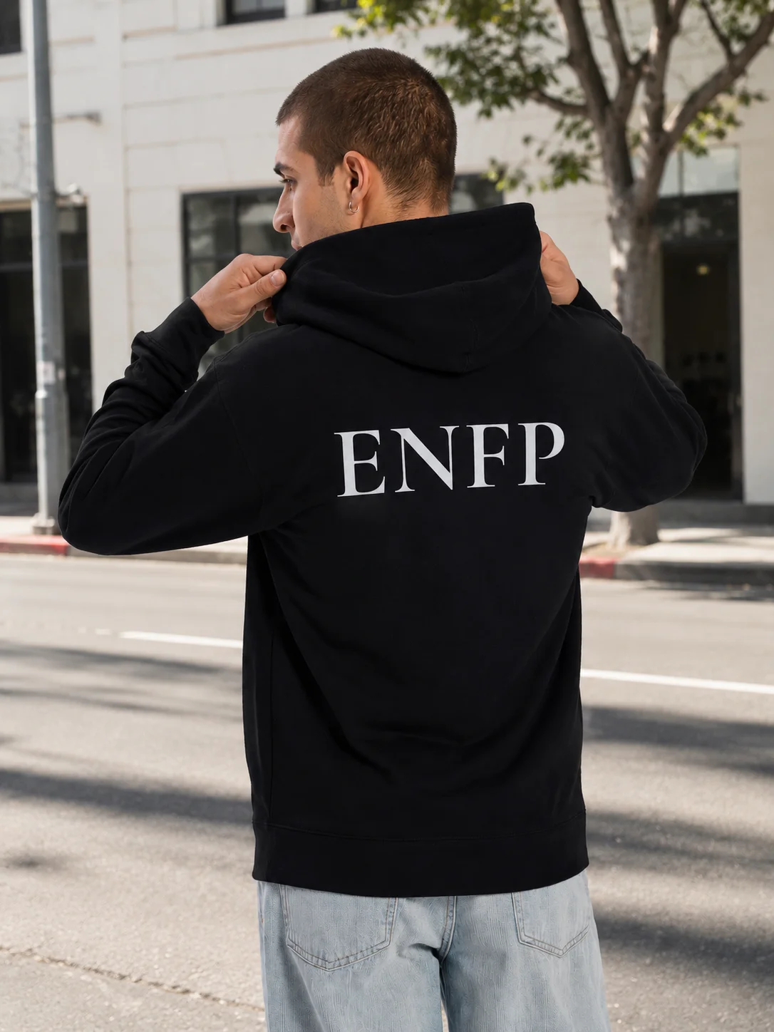 Mens ENFP Fleece Zip Up Hoodie – The Champion | 77Scenarios product image (3)