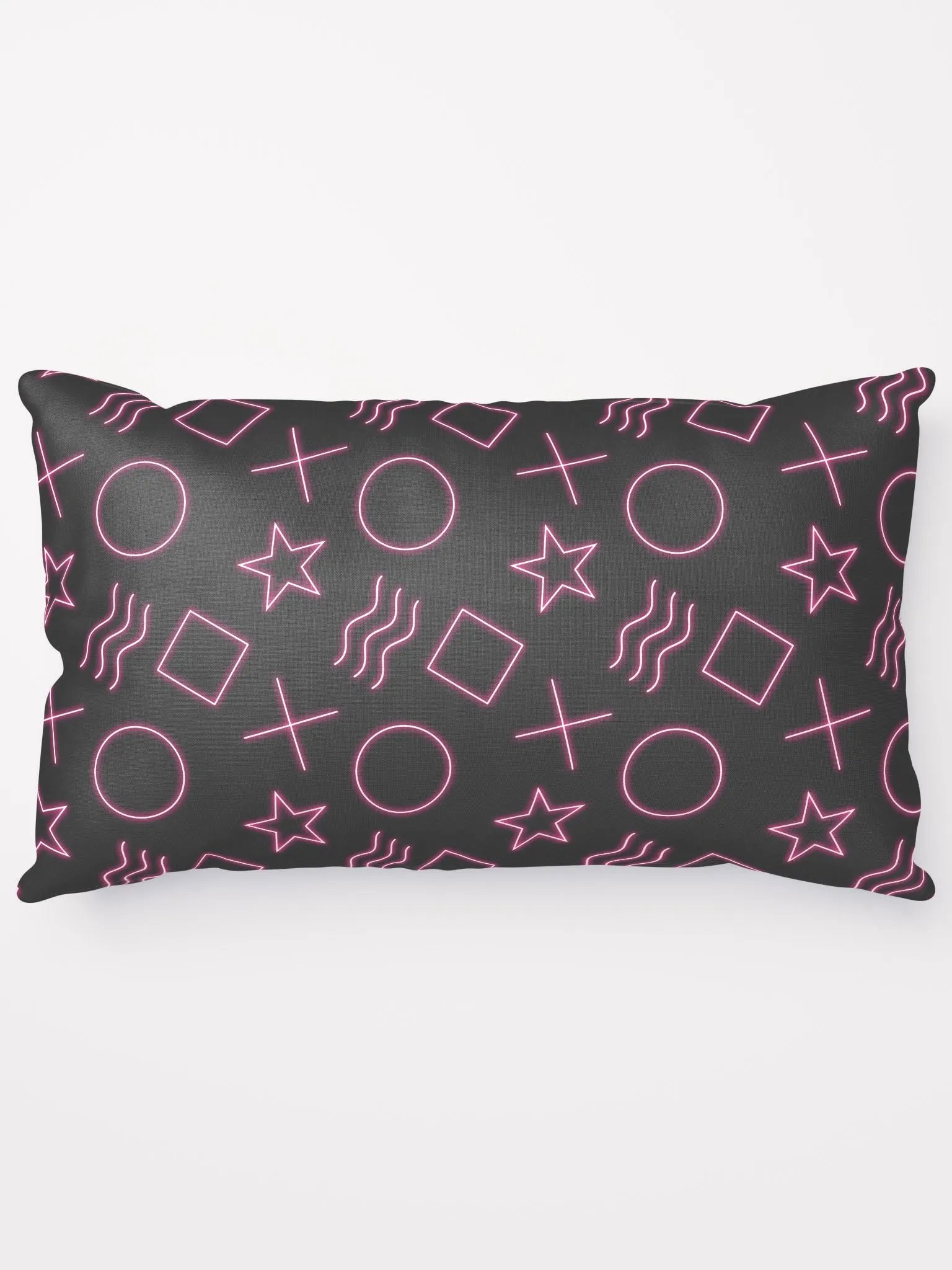 ESP Card Pattern Half-Print Solid Back Pillow—Berry Edition product image (15)