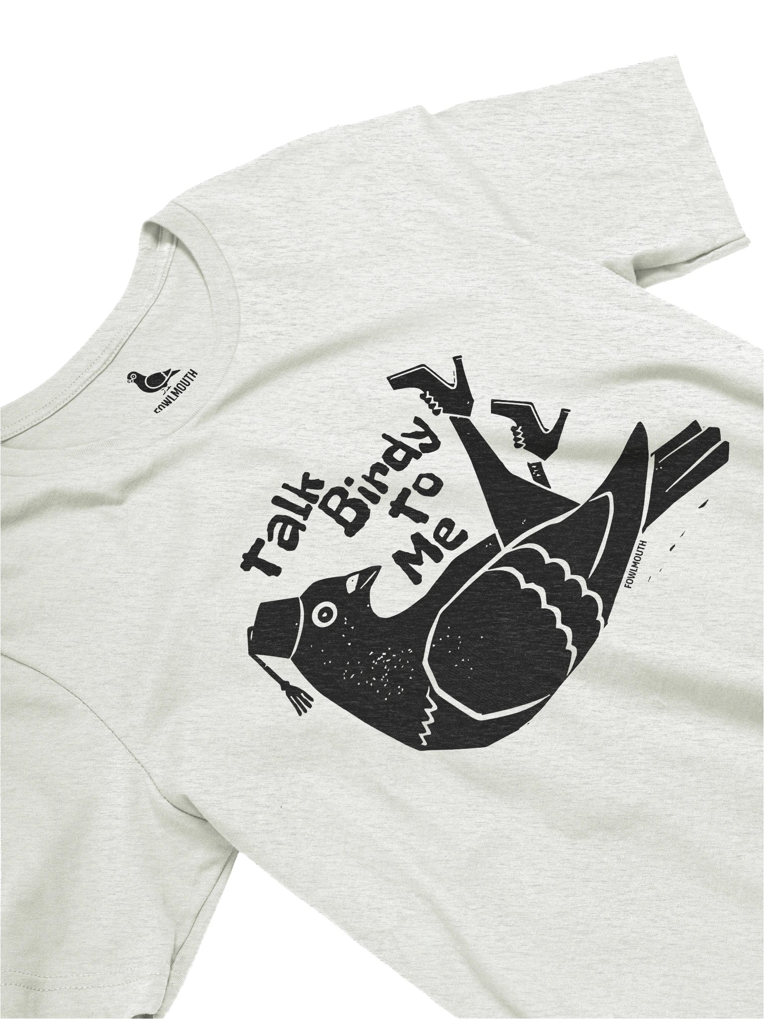 Fowlmouth Talk Birdy To Me Pigeon Supersoft T-shirt product image (3)