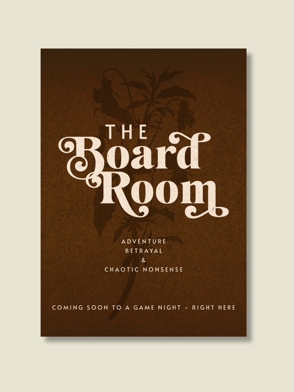 Elegant Floral Movie Poster Board Game Room Decor- UNFRAMED product image (1)