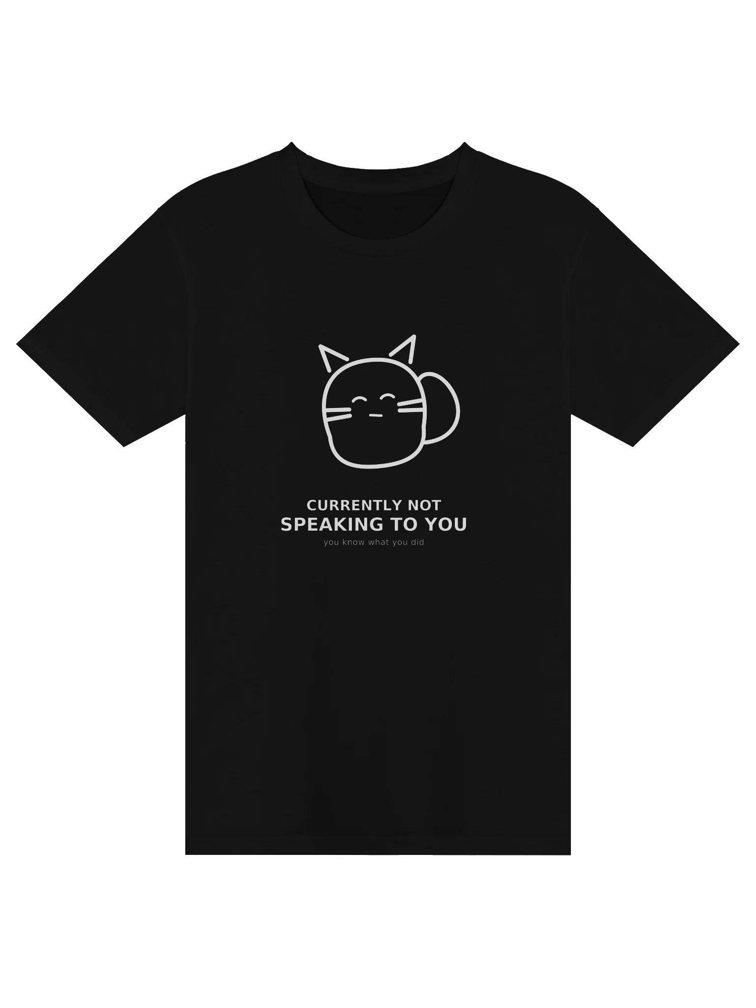 Currently Not Speaking to You – Funny Cat T-Shirt product image (1)