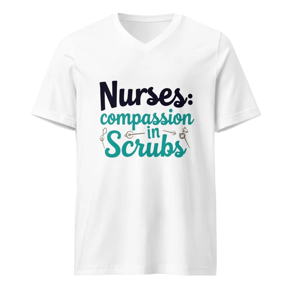 Compassion in Scrubs V-Neck Tee product image (1)