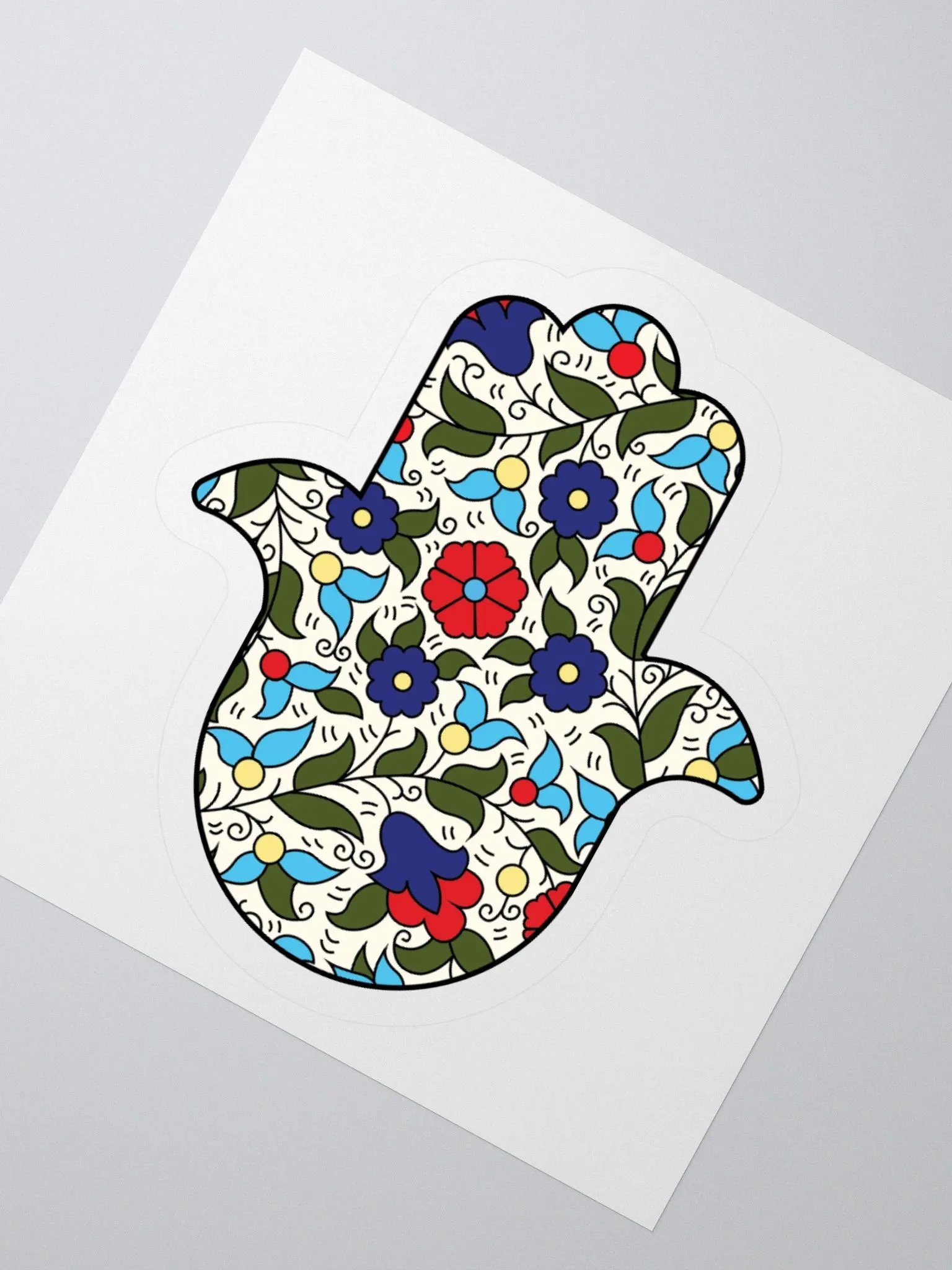 Khalili Floral Hamsa Hand Sticker product image (2)