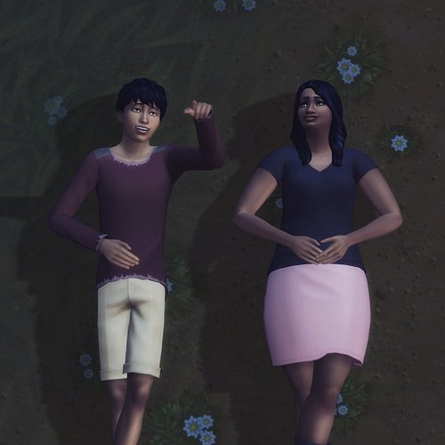 Nothing says friendship like laying on the ground and looking at the stars! #Sims4 #Sims4gameplay #thesims4