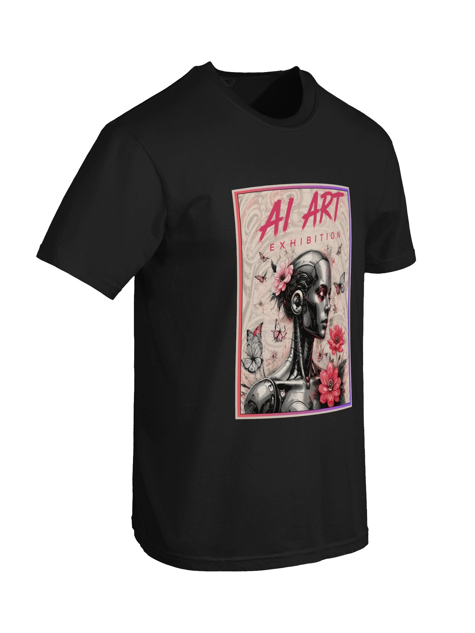 "AI ART EXHIBITION CYBER BLOOM" 100% cotton T-shirt product image (3)