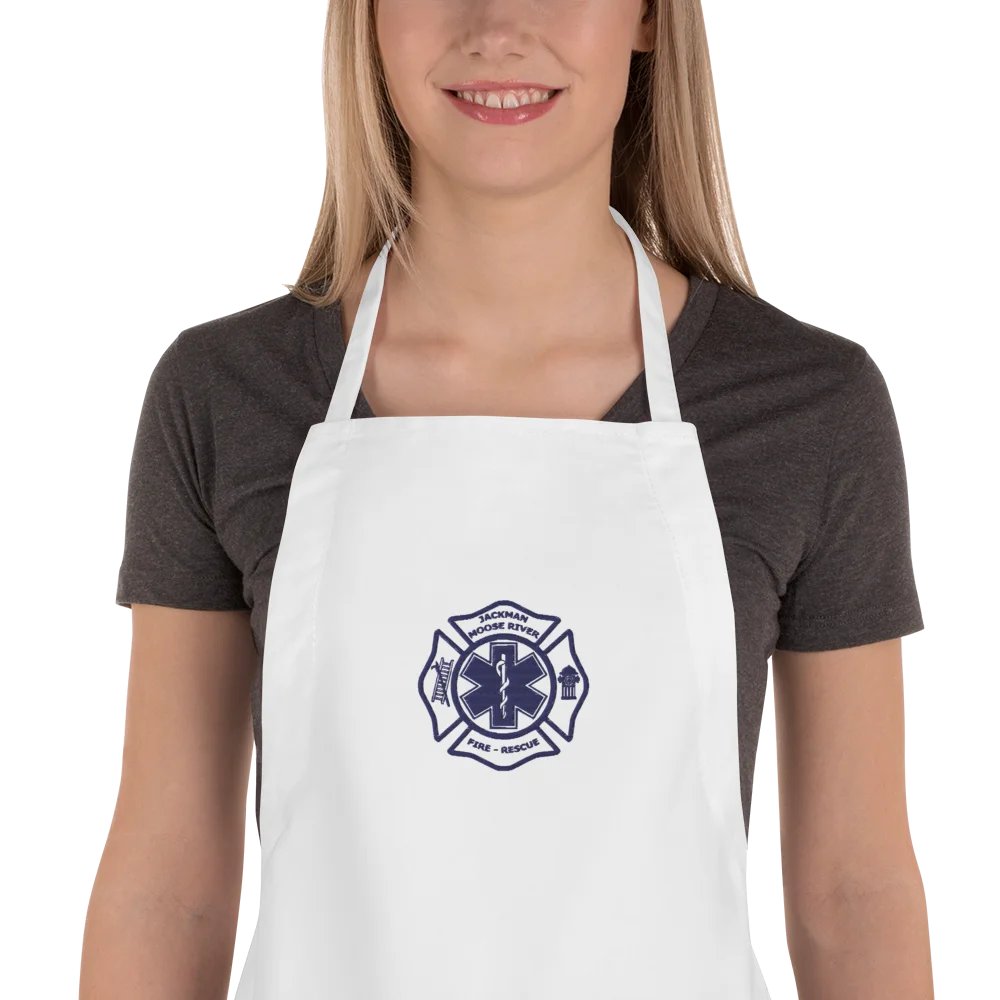 JMRF&RD Kitchen Apron - blue emblem product image (1)