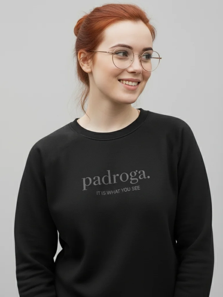 padroga. essentials black embroidered logo product image (3)