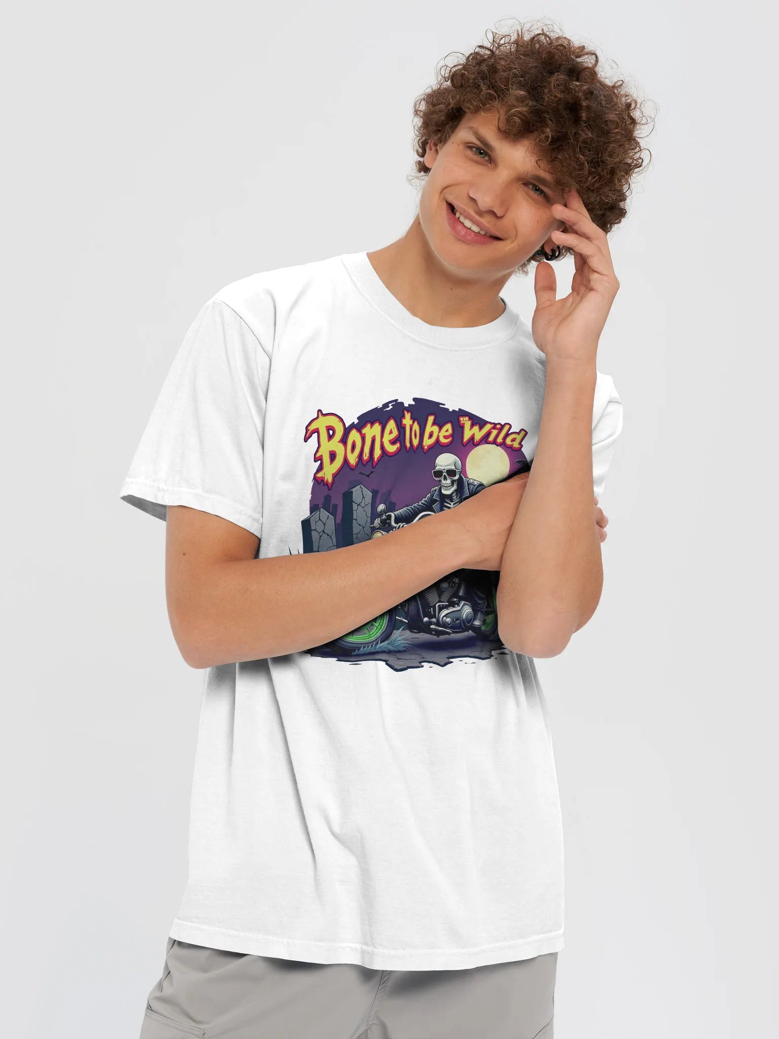 Bone To Be Wild - Ultra-Soft Cotton Relaxed Fit Tee product image (4)
