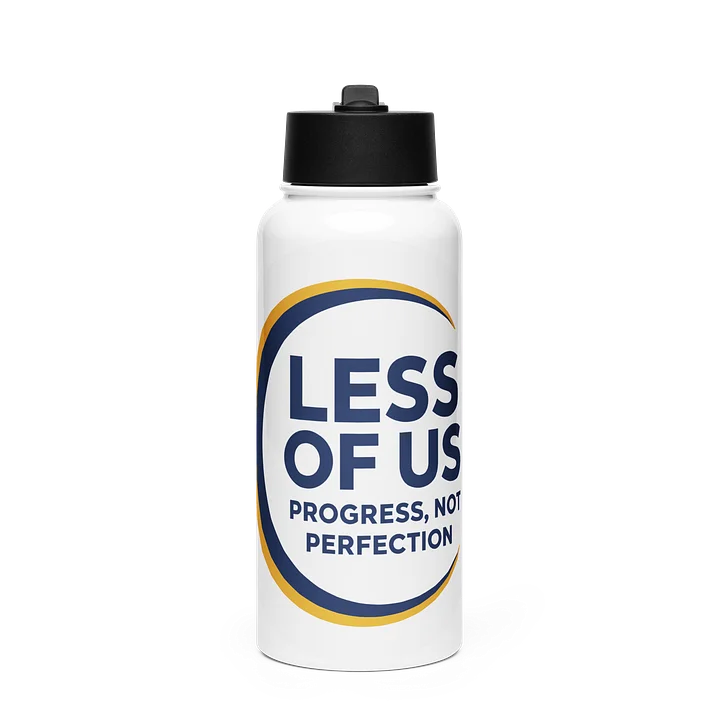 LESS OF US — Progress Not Perfection 32oz Straw Bottle product image (1)
