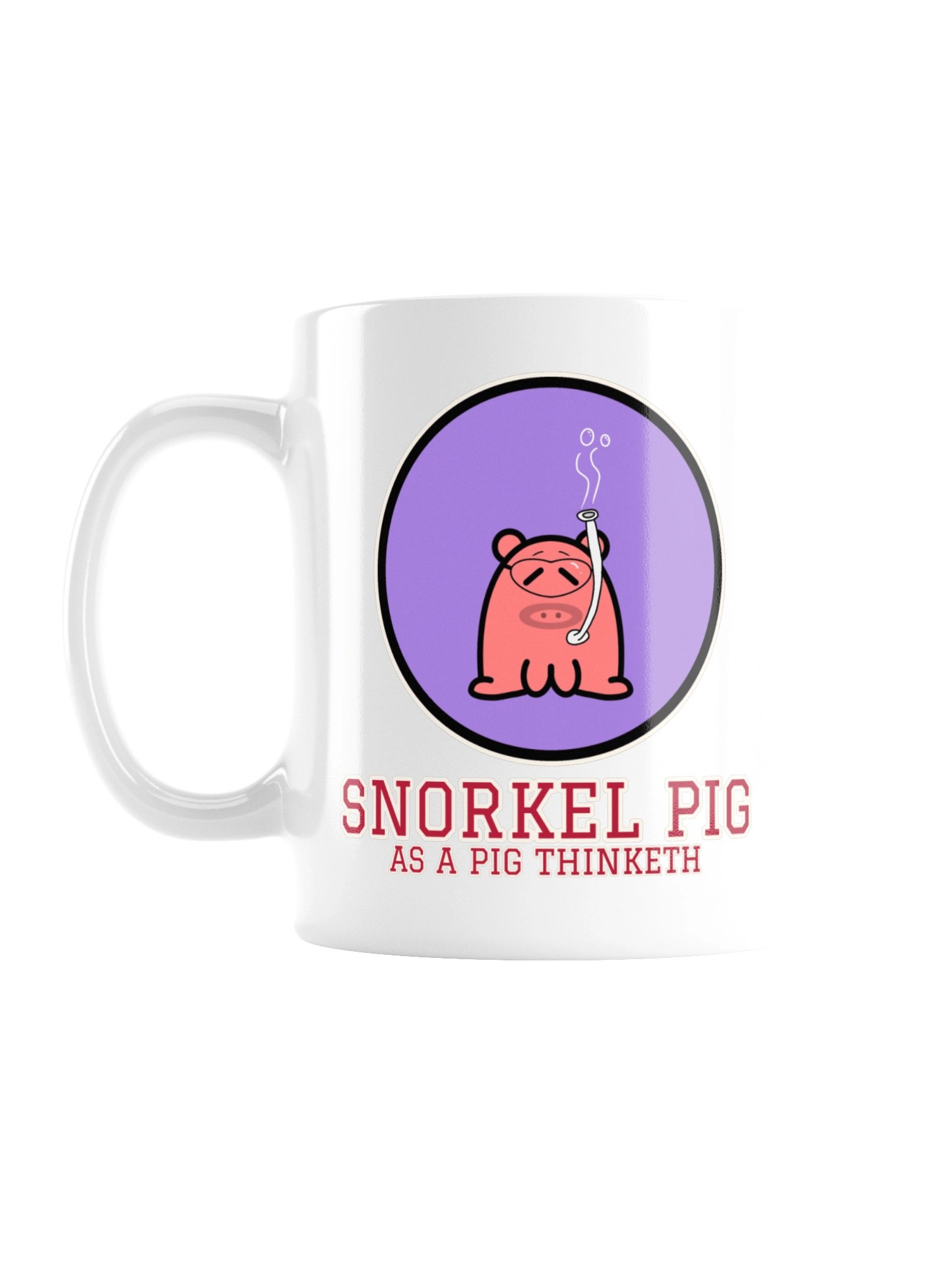 Snorkel Pig Mug | As a Pig Thinketh product image (1)