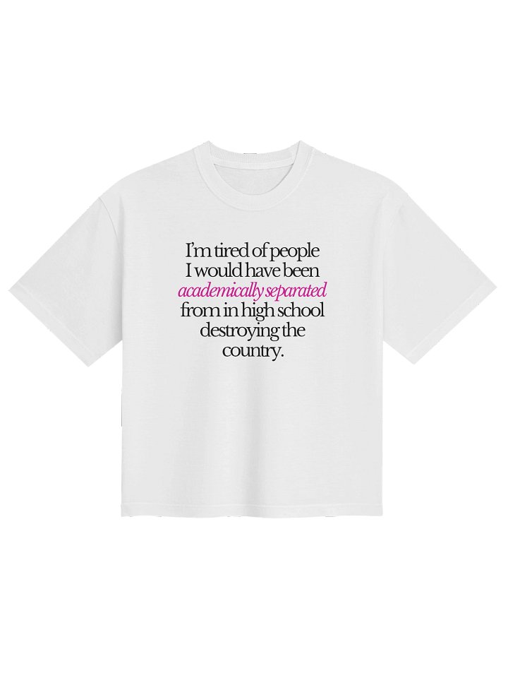I’m Tired of People Boxy Cropped T-Shirt product image (3)
