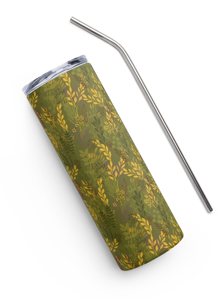 “Moving Meadows” 20-Ounce Stainless Steel Tumbler with Straw product image (3)