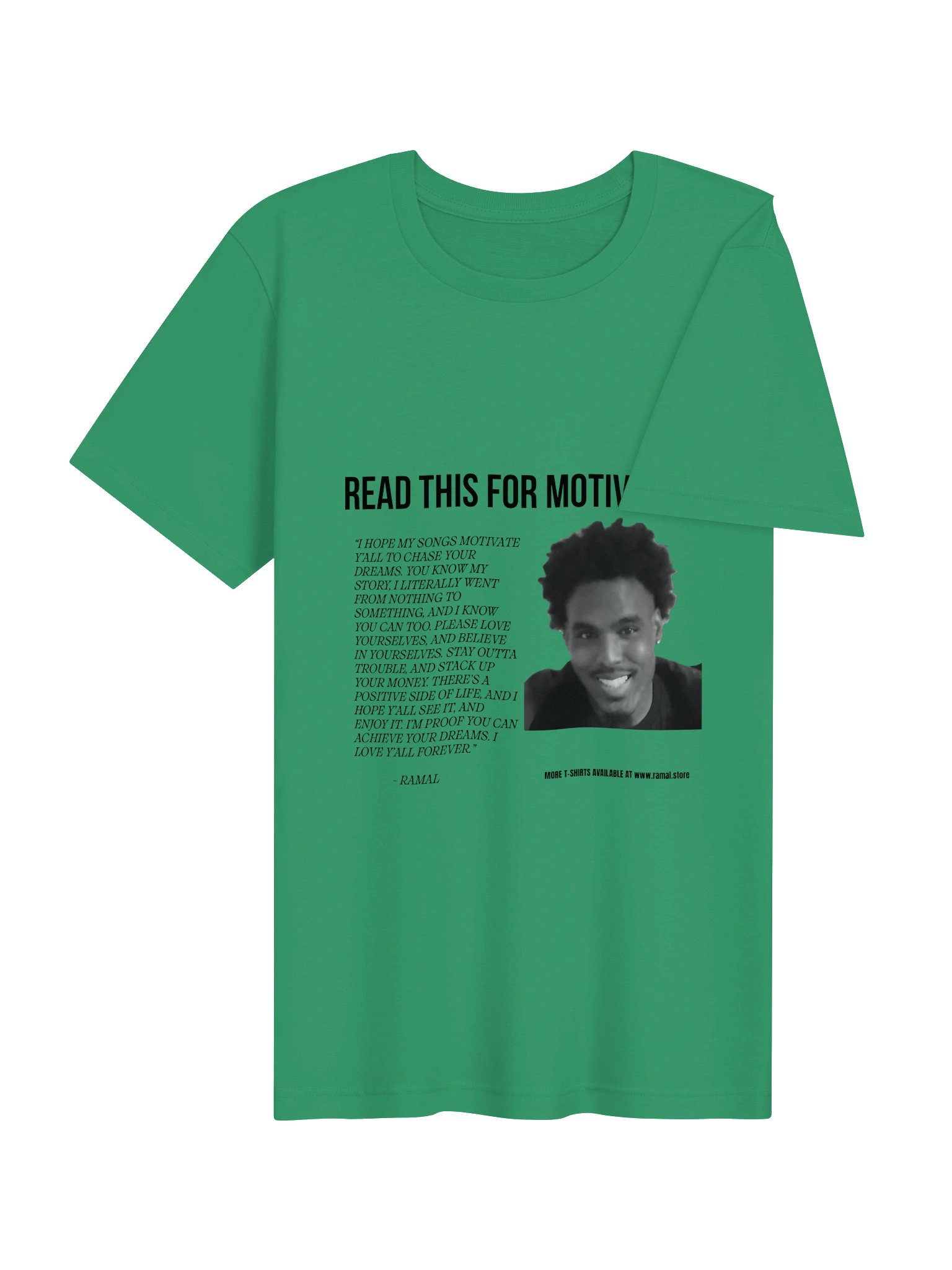 GREEN MOTIVATIONAL T-SHIRT product image (4)