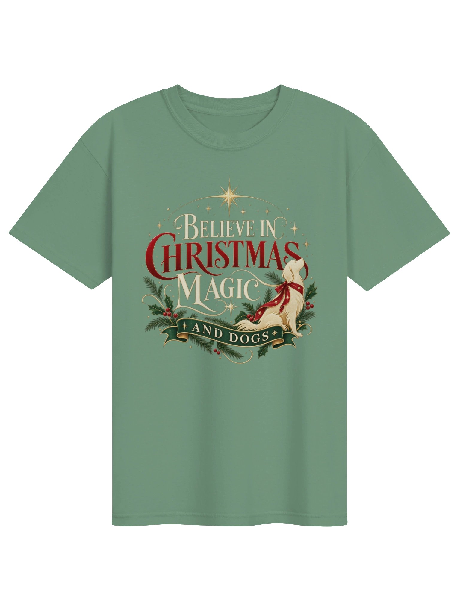 Christmas Dog T-Shirt for Women – Holiday Dog Lover Shirt product image (2)