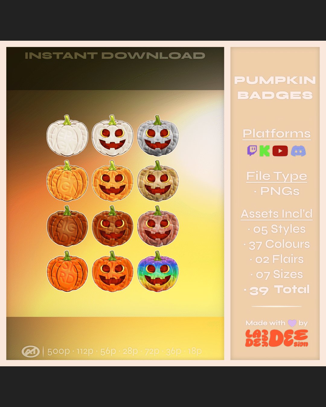 Pumpkins Badges product image (1)