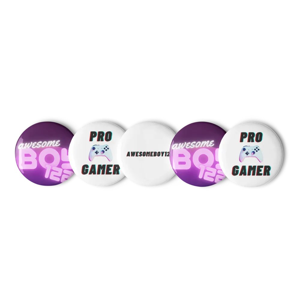 AWESOMEBOY122 Pin Buttons Set product image (5)