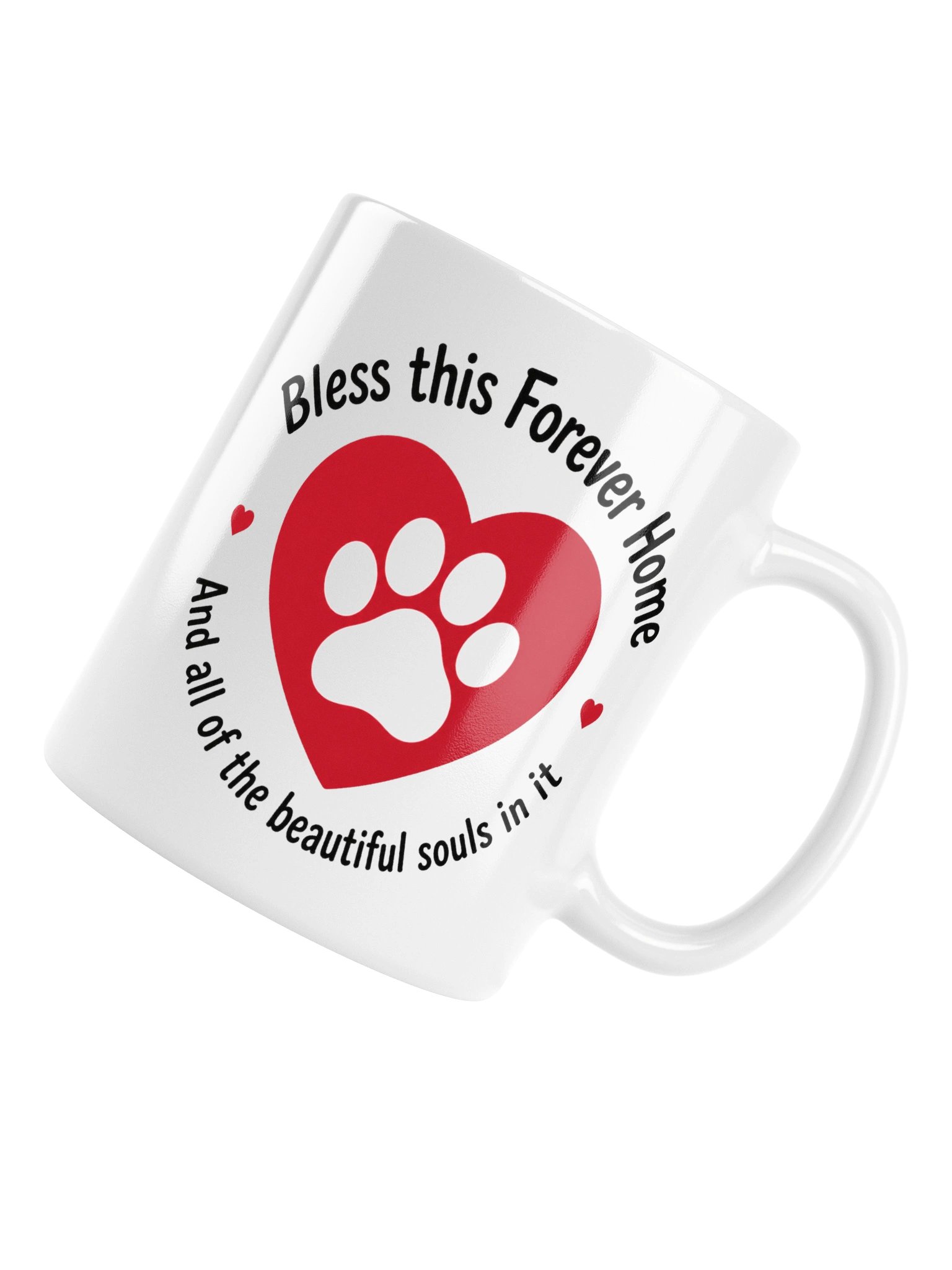 Bless this Forever Home Paw and Heart Mug product image (5)