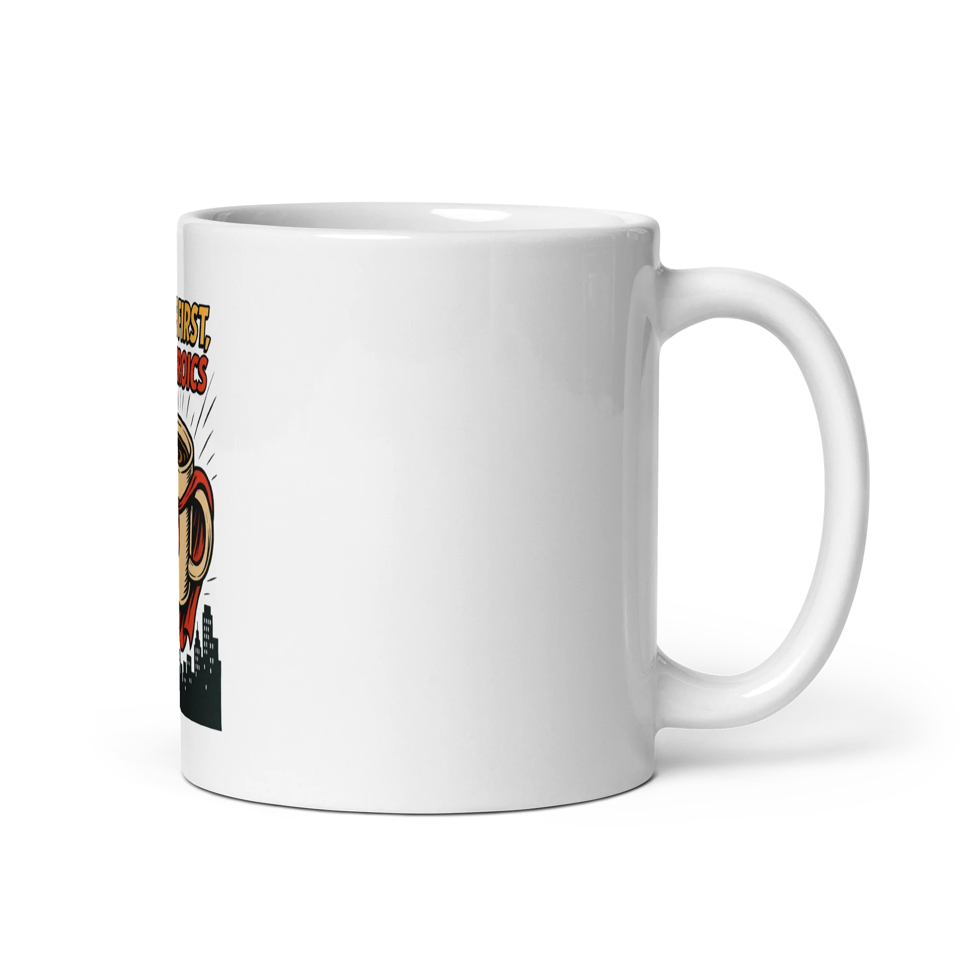 "Coffee First, Then Heroics" Superhero Ceramic Mug product image (2)