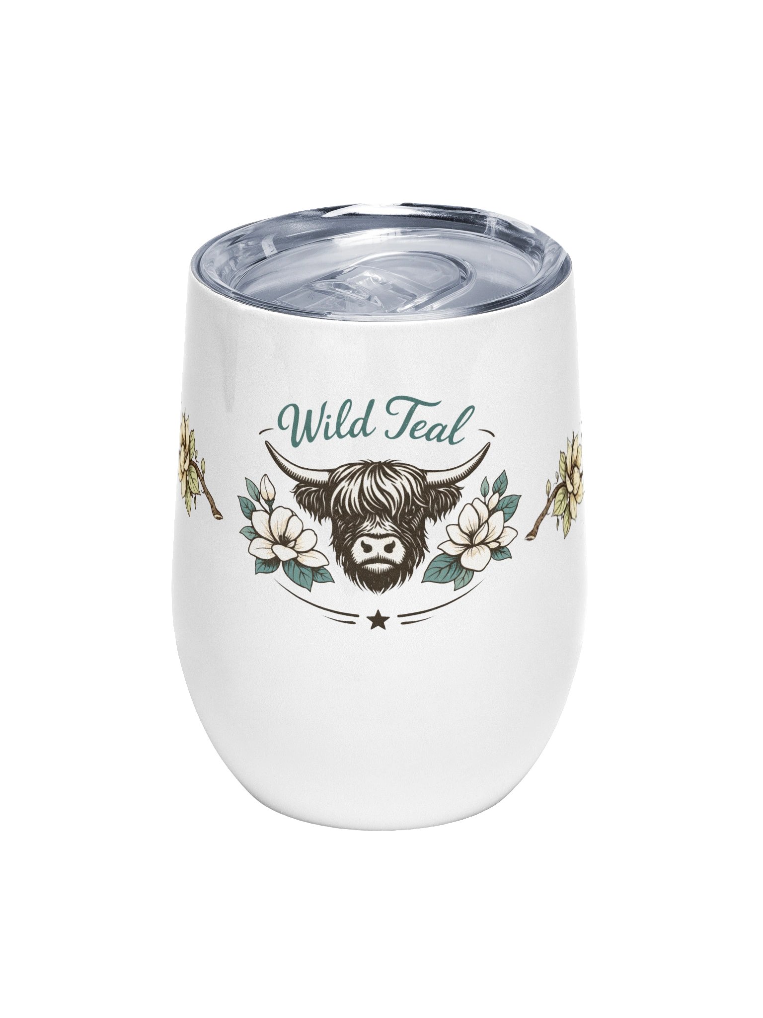 Wild Teal – Chasing Calm Wine Tumbler product image (1)