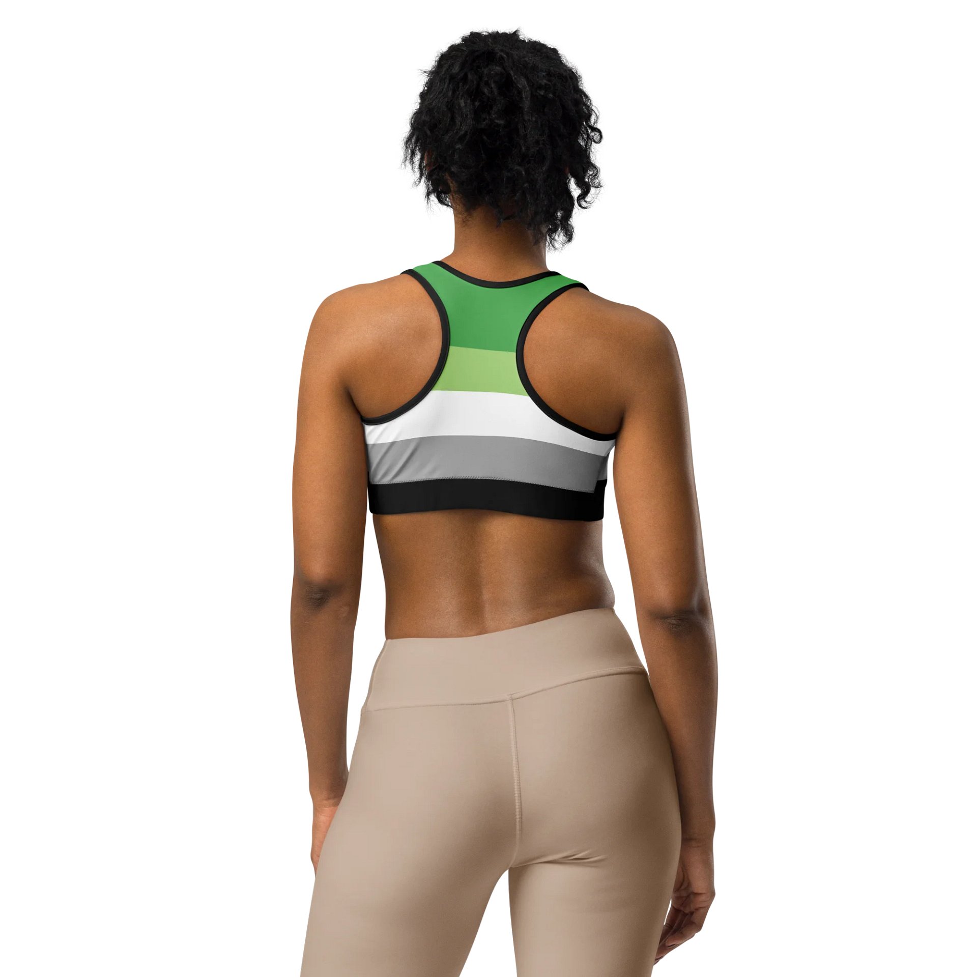 Aromantic Pride Flag Sports Bra product image (3)