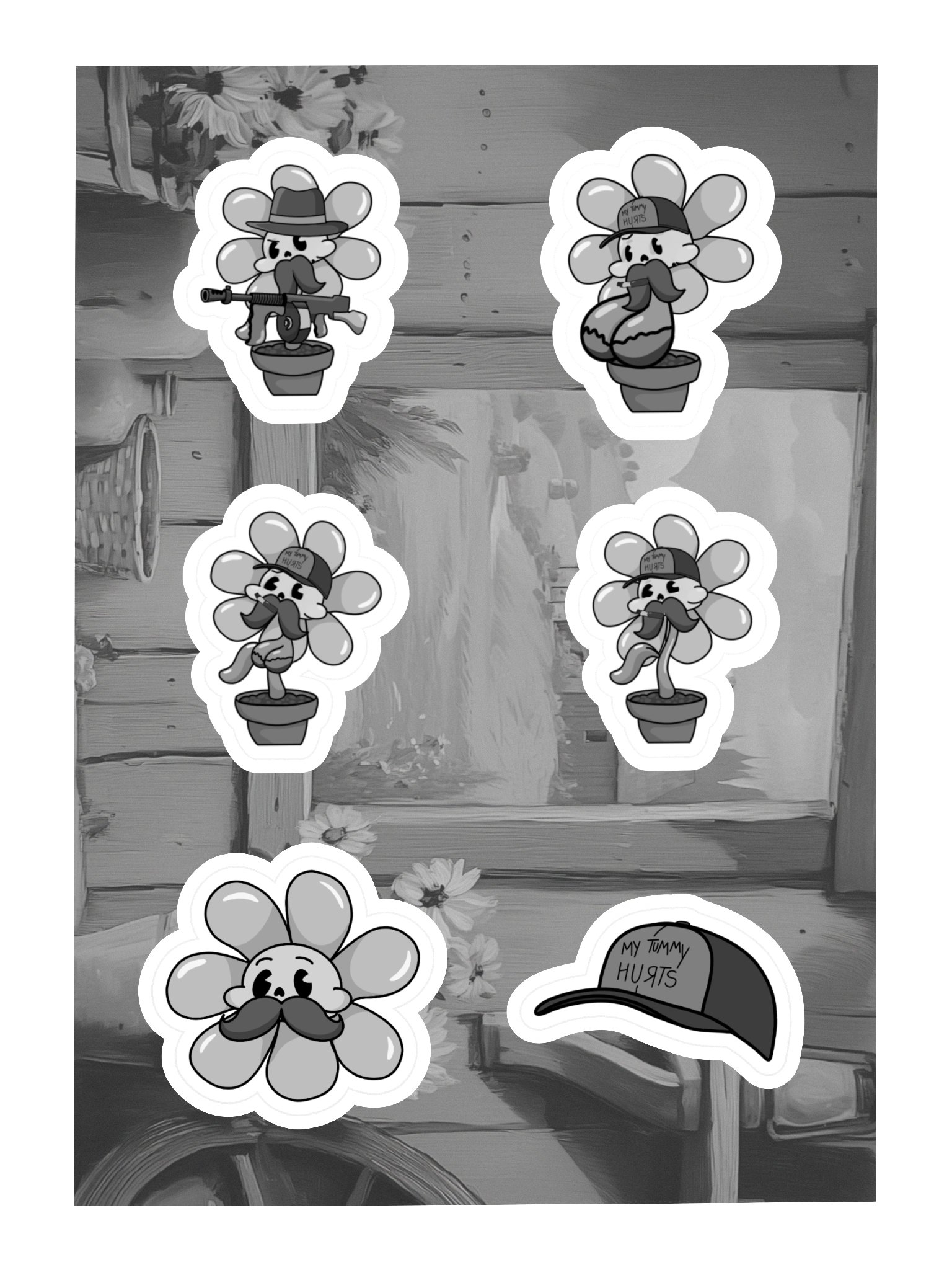 Flowers Character Stickers! product image (3)