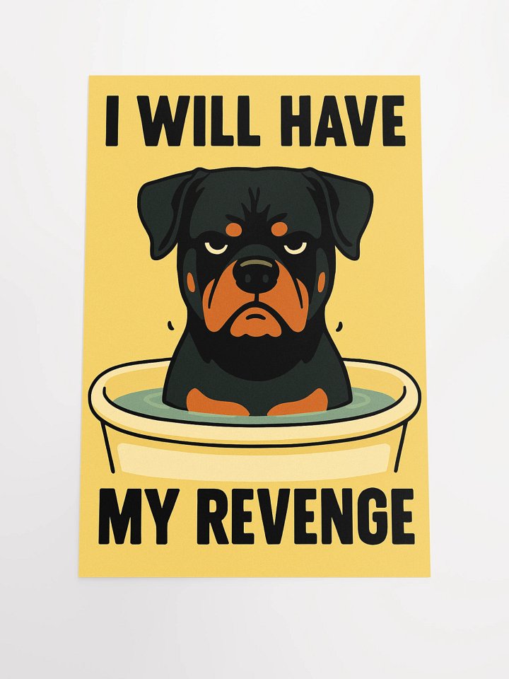 Rottweiler Bath Poster product image (3)