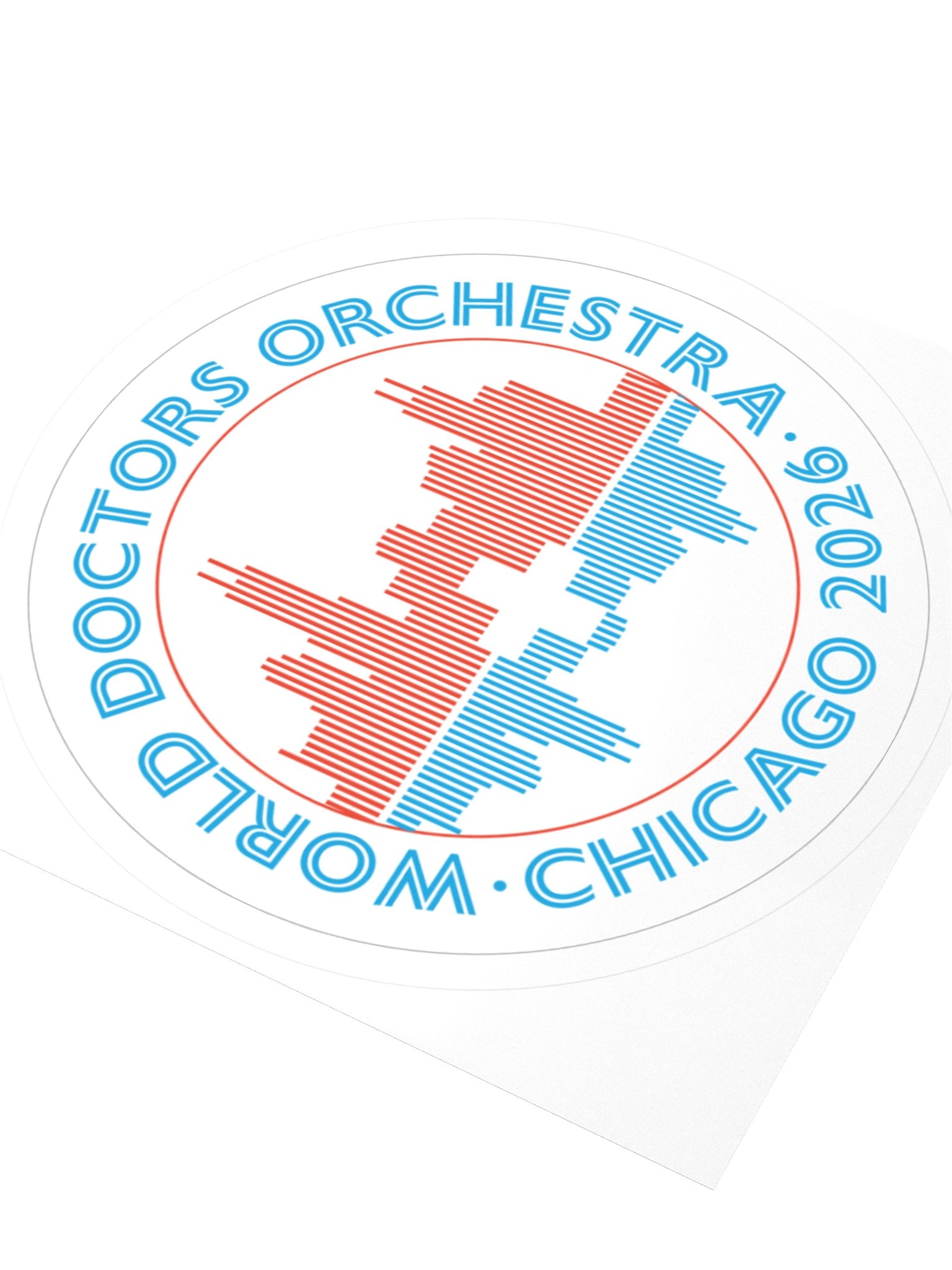 WDO Chicago Circle Sticker product image (3)