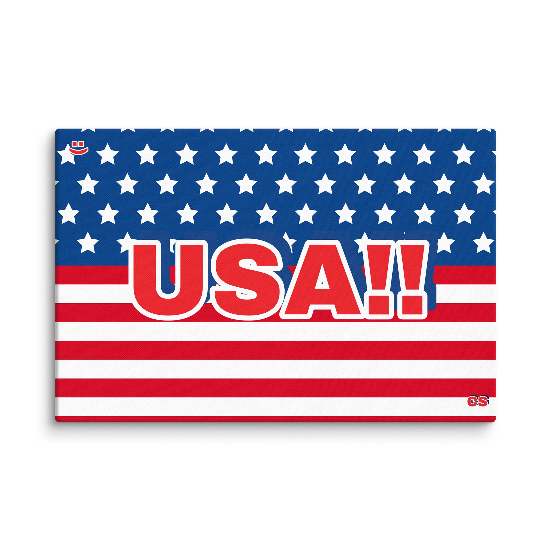 CS, USA! Smiley 40"x60" Wall Art product image (1)