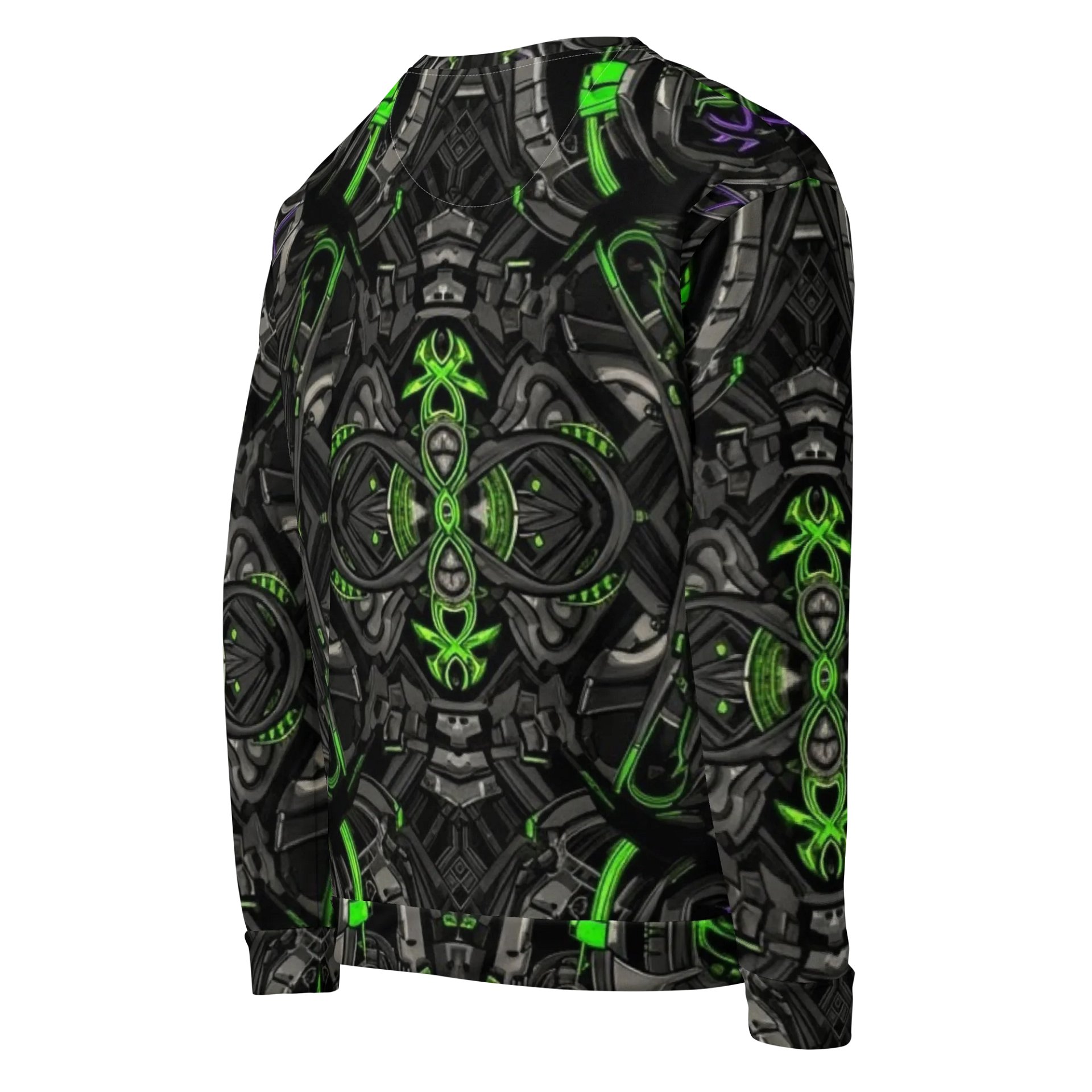 Neon Matrix – Unisex All-Over Print Sweatshirt product image (9)