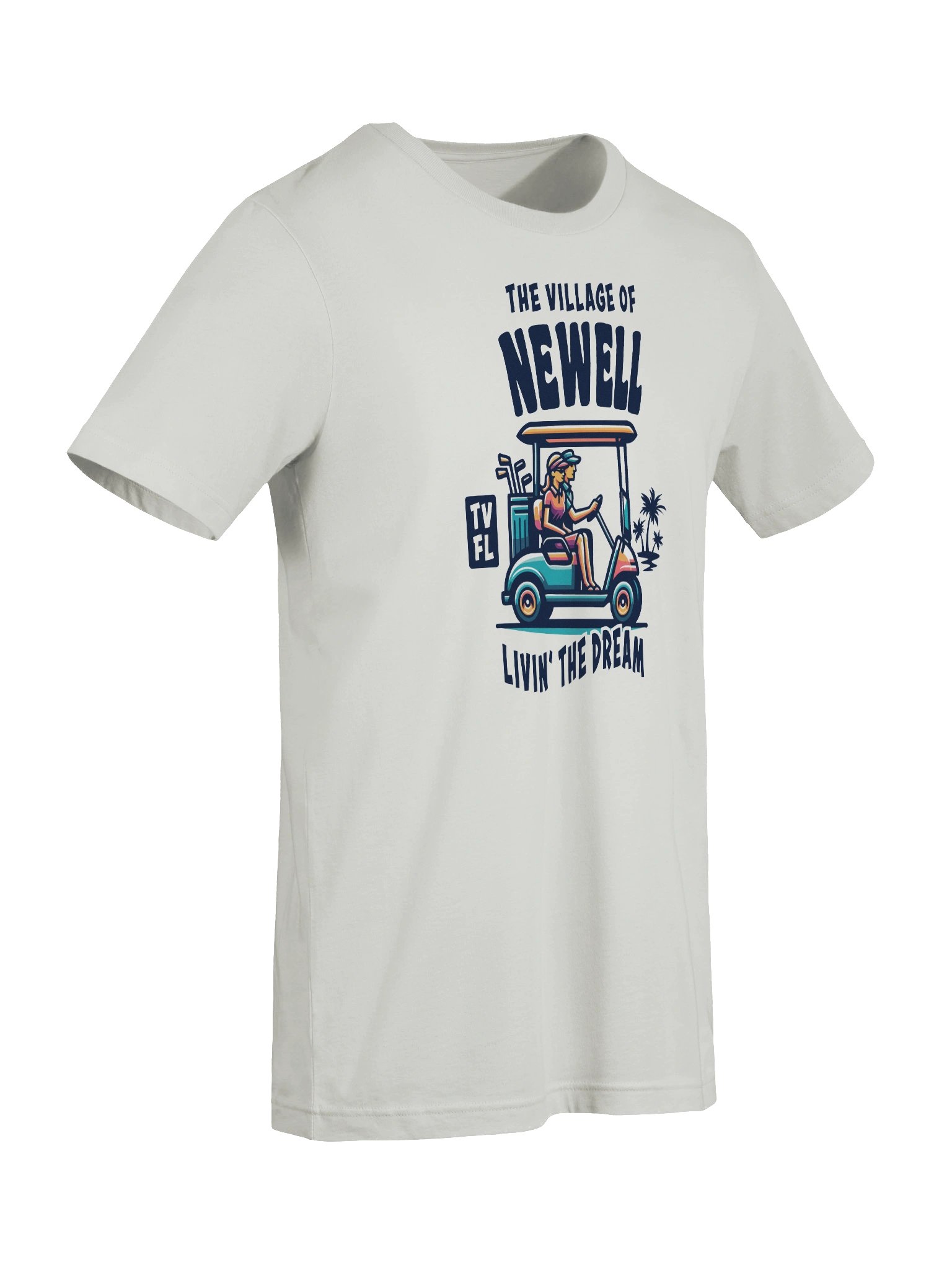 The Village of Newell TV FL Golf Cart Design T-Shirt product image (76)