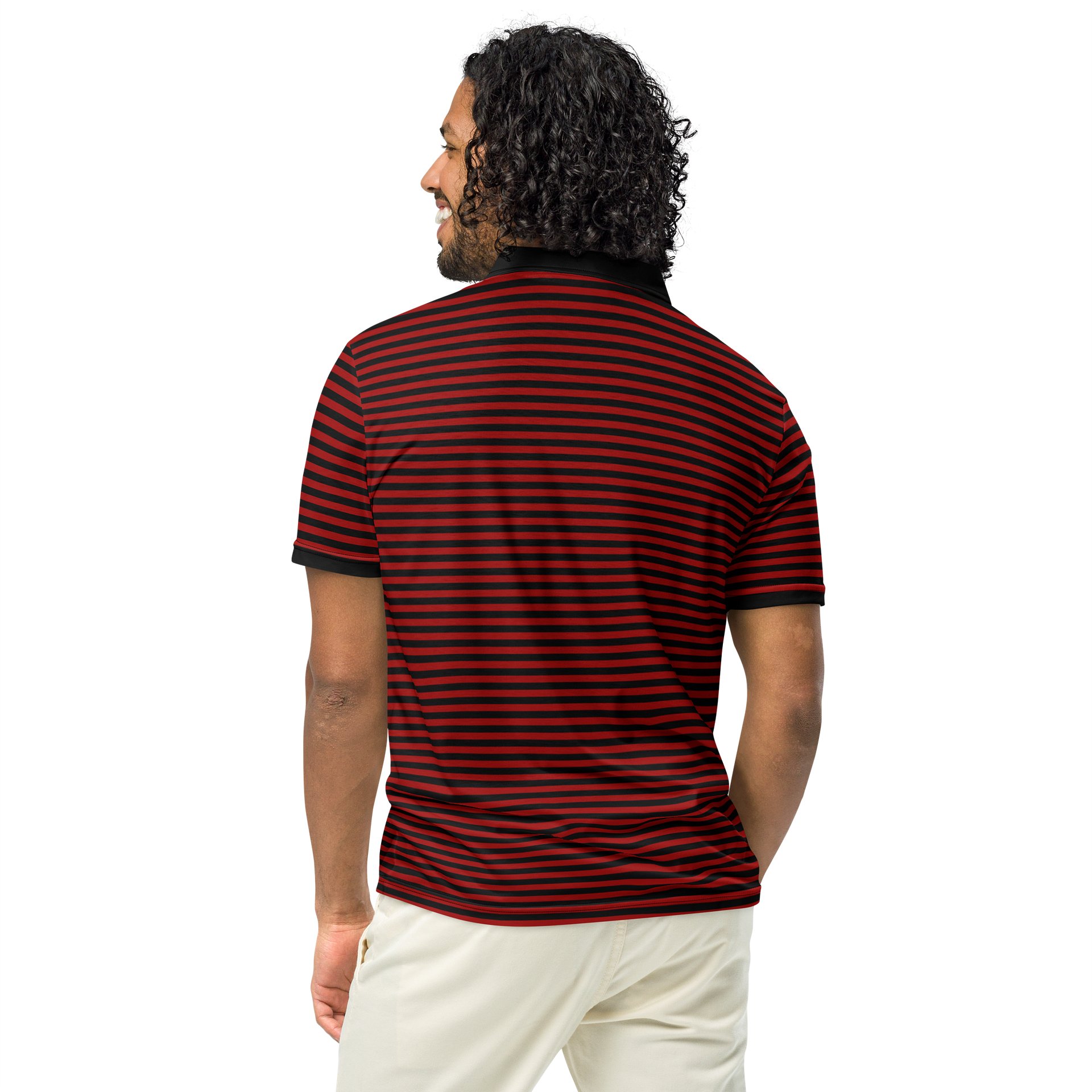 Red and Blaque Red Kat Skull Polo product image (5)