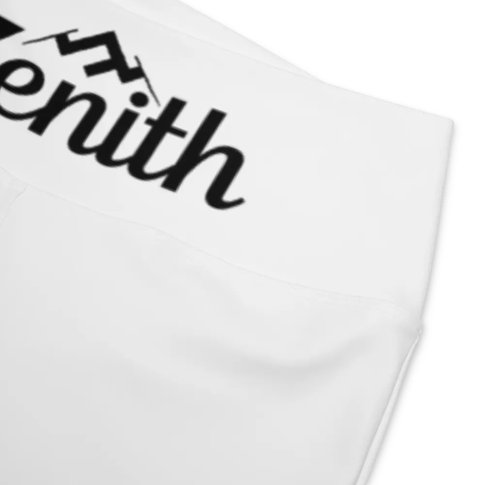 Zenith Women's High-Waisted Flare Leggings with UPF 50+ and Recycled Fabric - White product image (9)