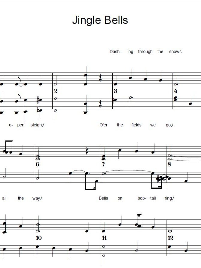 Jingle Bells - Christmas - Piano sheet music product image (1)
