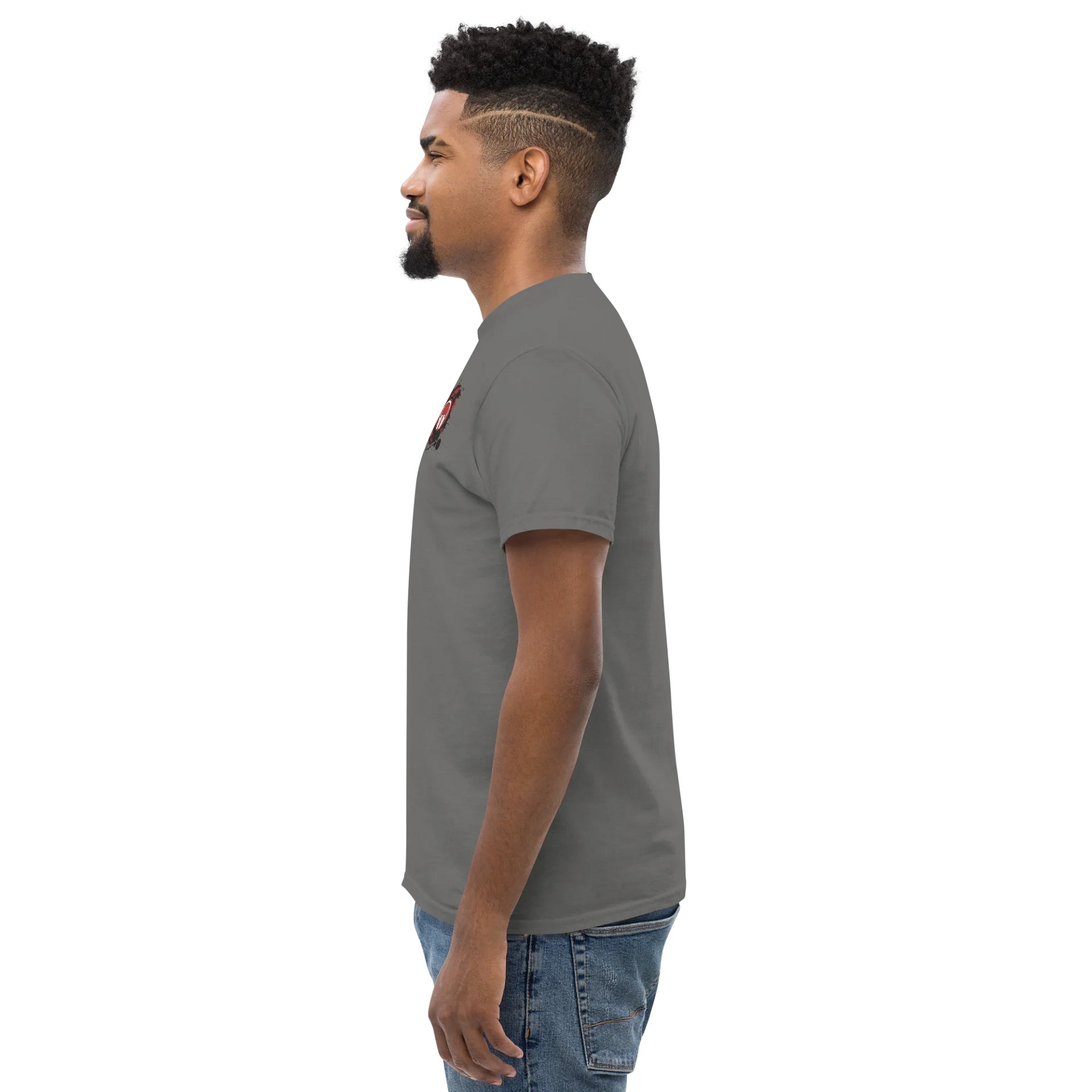 Paint Splat Headphones Embroidered Gildan Heavyweight T-Shirt product image (51)