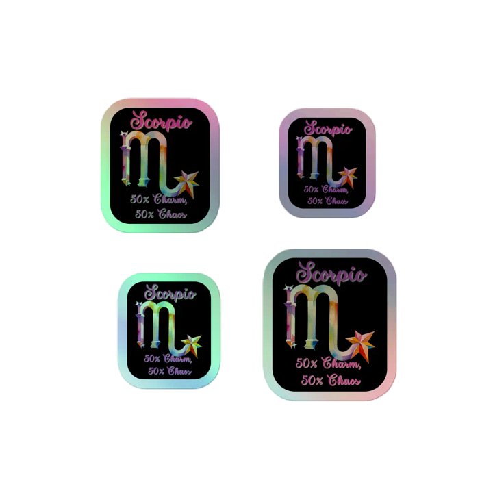 Scorpio 50/50 Holo Sticker Pack product image (2)