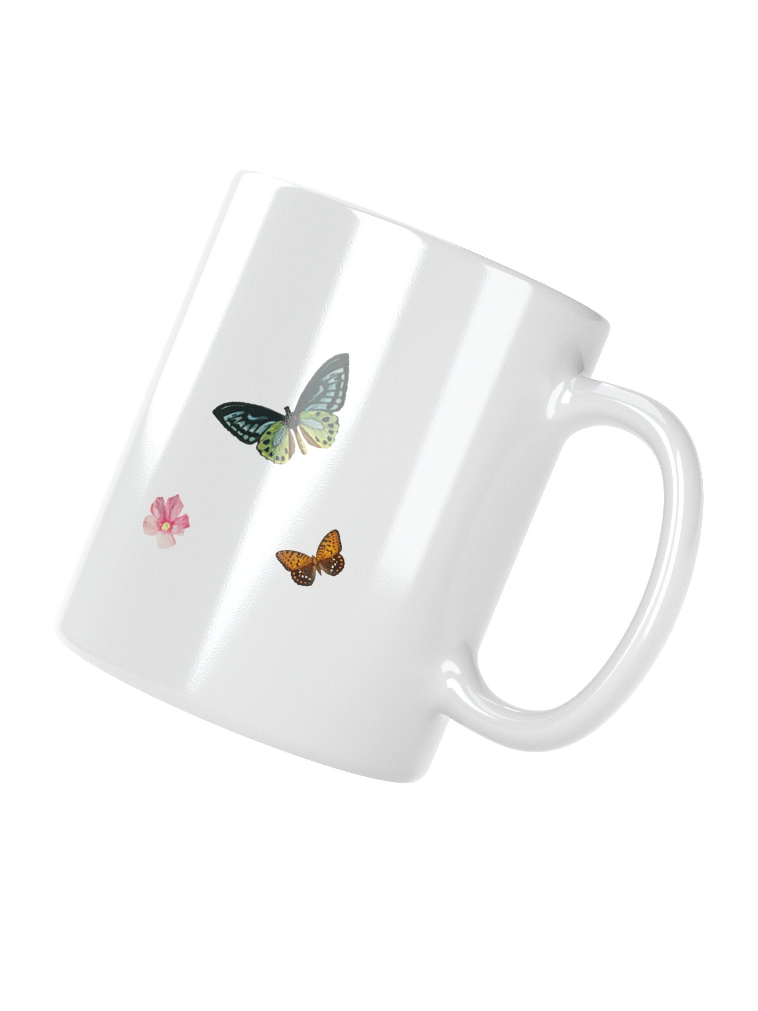 2026 Yearly Text Floral & Butterfly Mug – Matthew 5:3 Ceramic Coffee Cup product image (4)