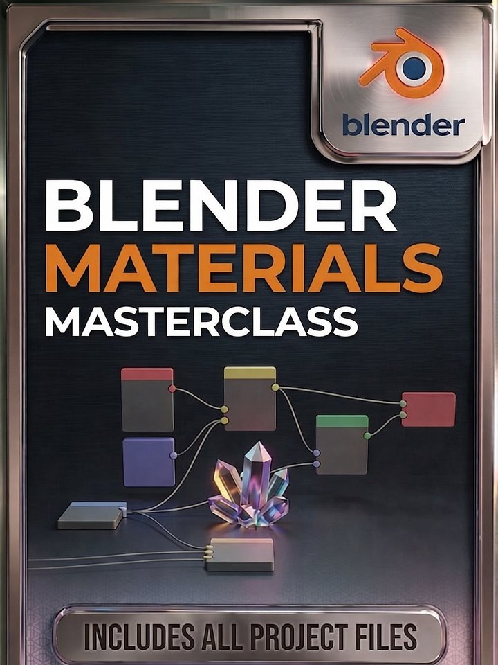 Blender Materials, Textures & Nodes Course — ALL Project Files product image (1)