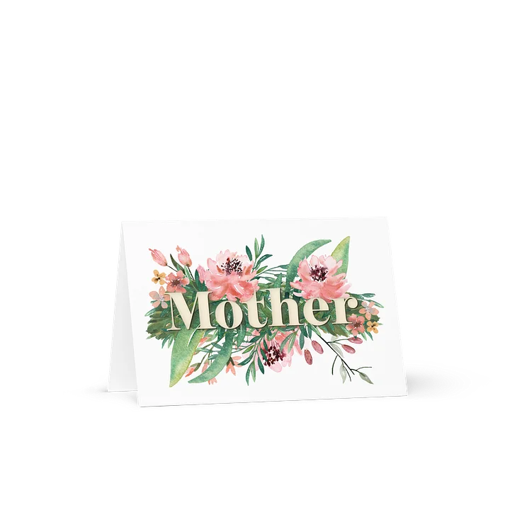 Mother Pink Peach Floral Word Card product image (2)