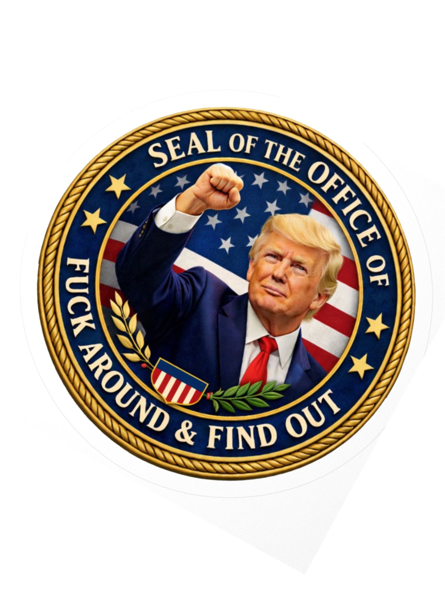Office of FAFO Seal Kiss Cut Stickers product image (2)