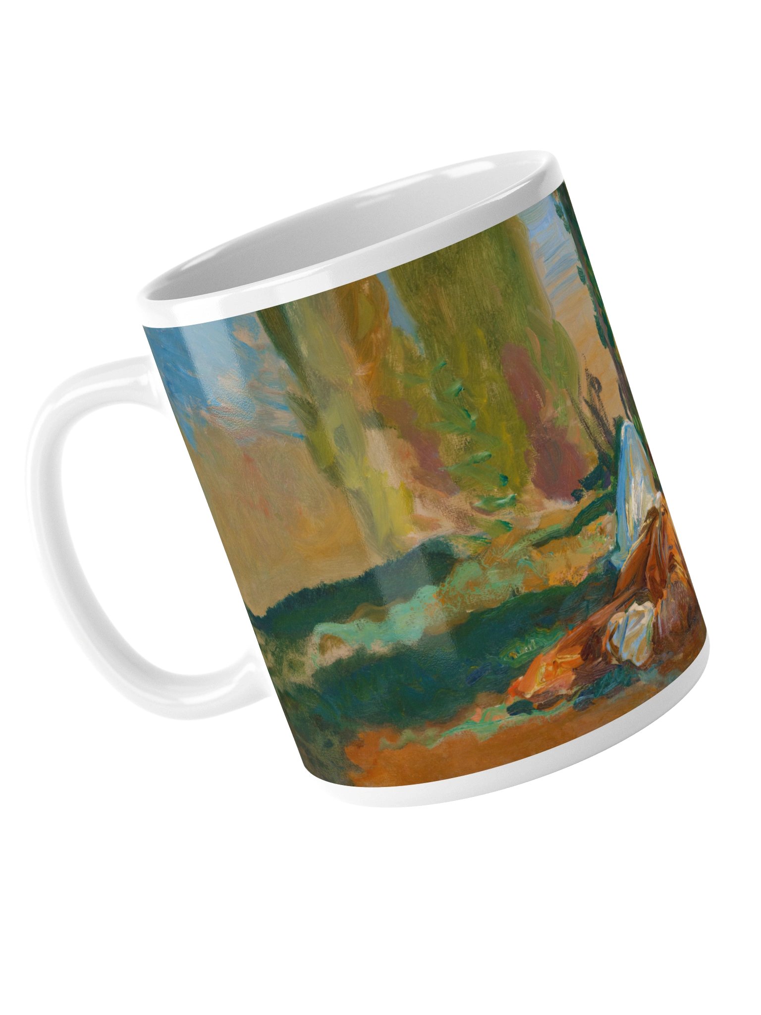 Under the Cypress Trees at Corfu (John Singer Sargent) Mug product image (6)