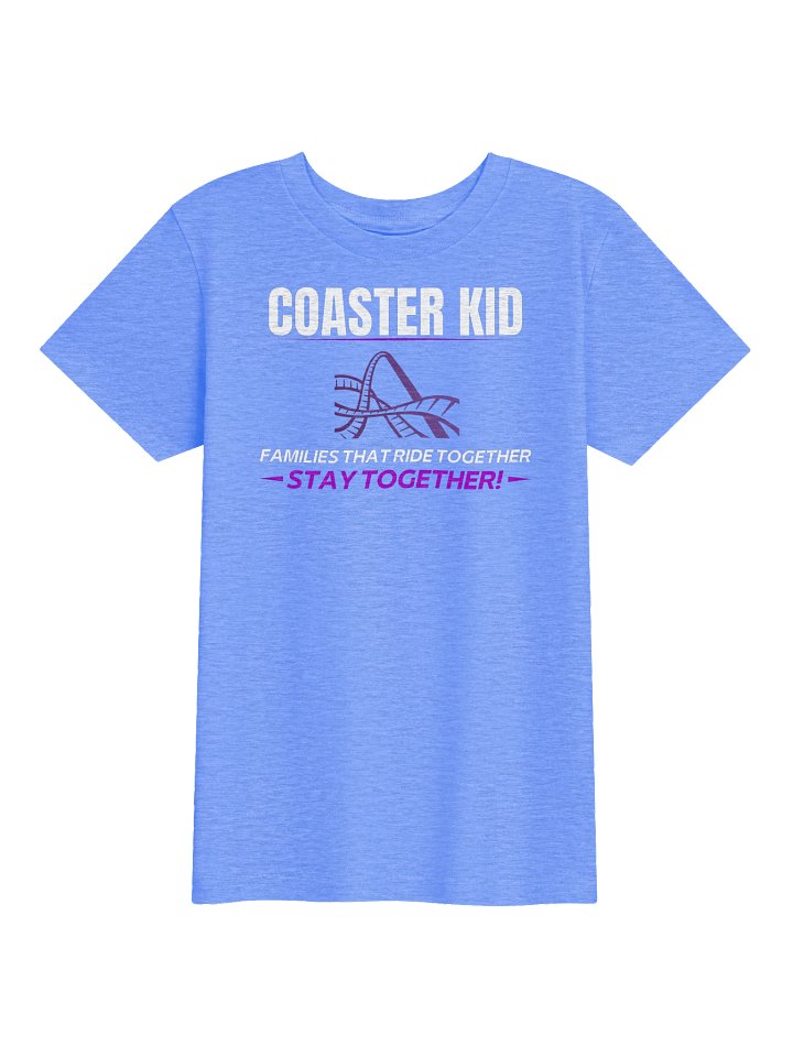 Roller Coaster Kid Girls Theme Park Tee product image (17)