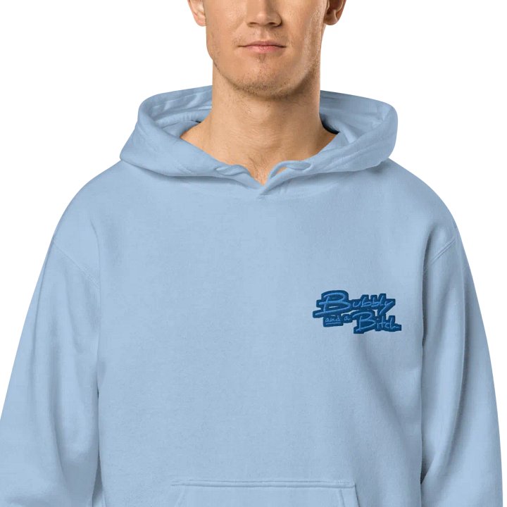 Bubbly and a B*tch (L.C. creek design) embroidered pigment-dyed hoodie product image (1)