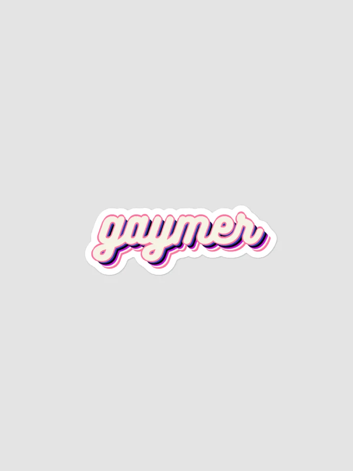 GAYMER STICKER - GENDERFLUID PRIDE product image (1)