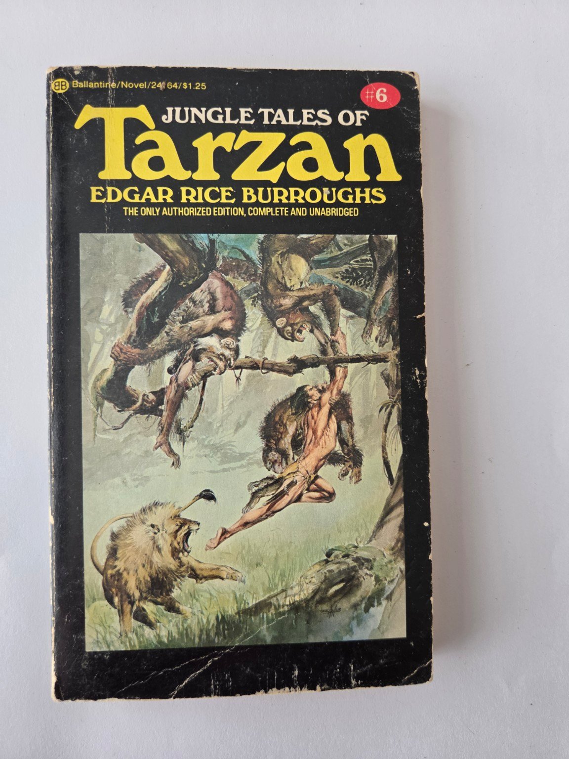 Vintage Jungle Tales of Tarzan #6 | Edgar Rice Burroughs | Ballantine Paperback product image (1)