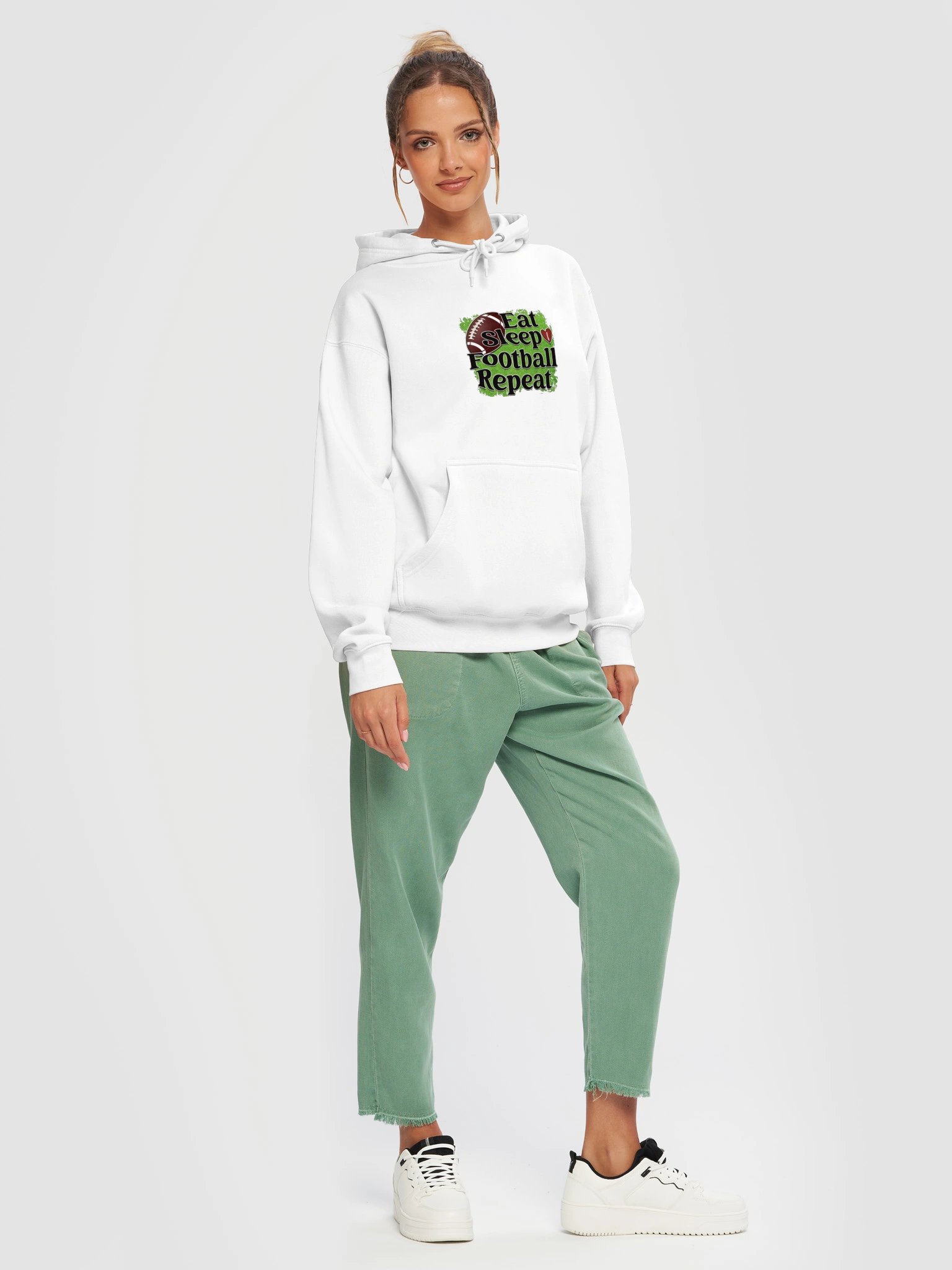 Eat Sleep Football Repeat Hoodie product image (7)