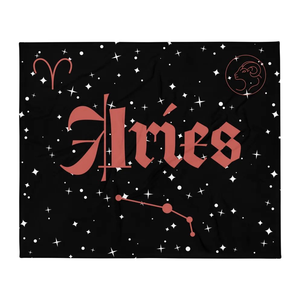 Celestial Aries Throw Blanket product image (2)